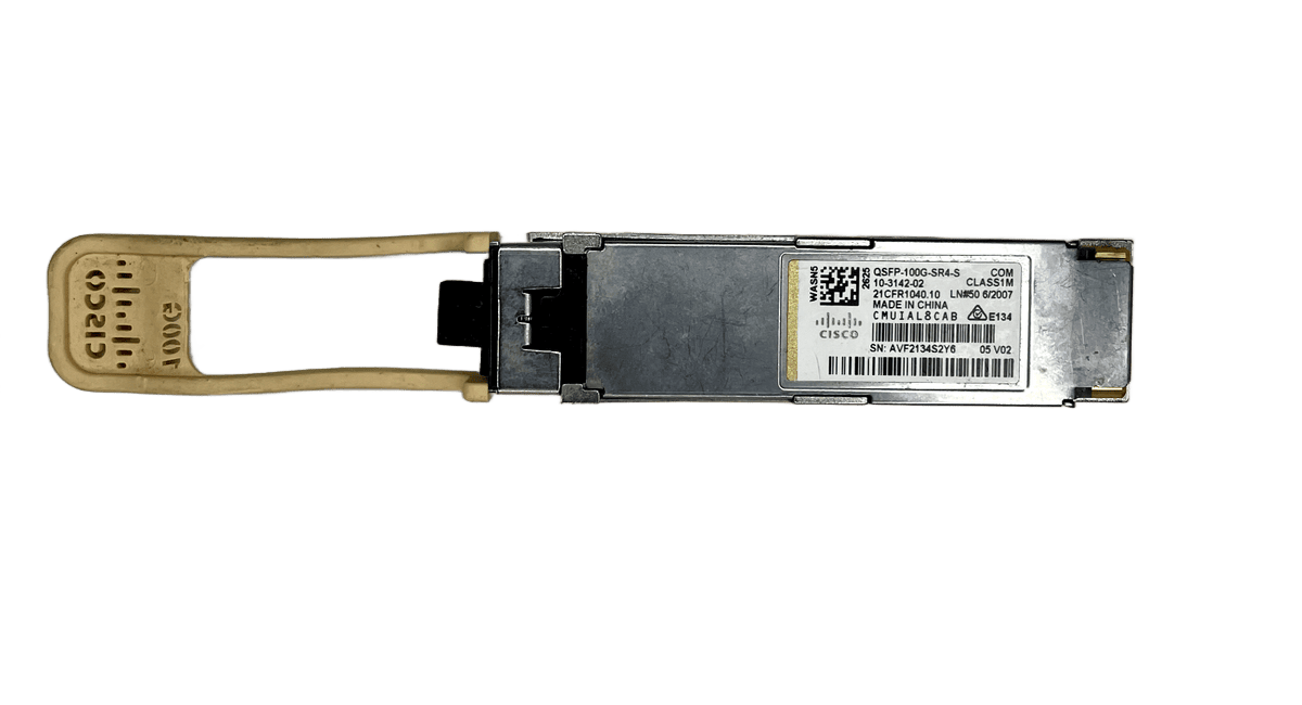 Cisco-100GBASE-SR4_1.png Cisco QSFP-100G-SR4-S 100G Short MMF Transceiver Module - Image 1