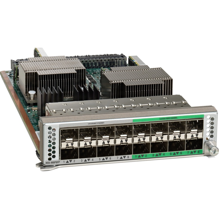 Cisco N55-M8P8FP Expansion Module Cisco N55-M8P8FP Expansion Module - Image 1