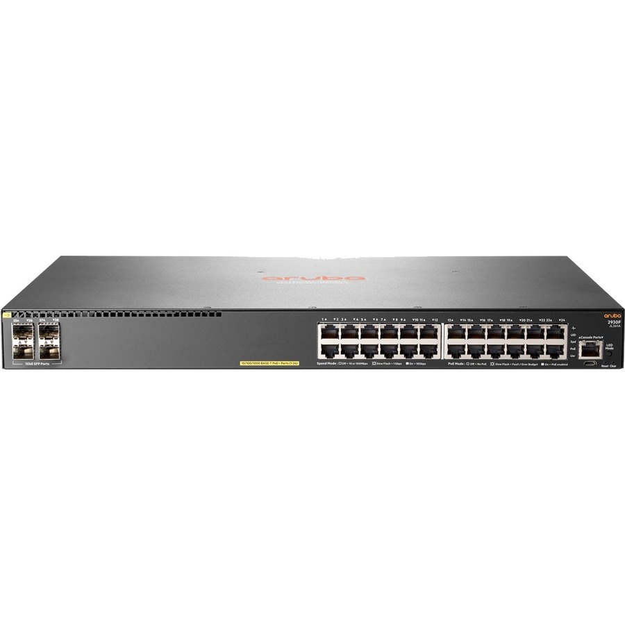 HPE Aruba 2930F 24G PoE+ 4SFP Switch HPE Aruba 2930F 24G PoE+ 4SFP Switch - Image 1