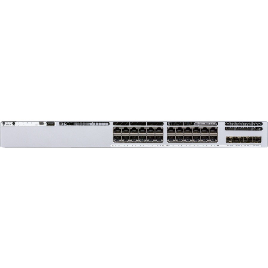 Cisco Catalyst 9300 24-port fixed Uplinks PoE+, 4X1G Uplinks, Network Essentials Cisco Catalyst 9300 24-port fixed Uplinks PoE+, 4X1G Uplinks, Network Essentials - Image 1