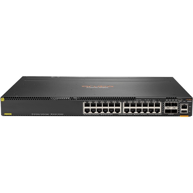 HPE 6300M 24-port 1GbE Class 4 PoE and 4-port SFP56 Switch HPE 6300M 24-port 1GbE Class 4 PoE and 4-port SFP56 Switch - Image 1