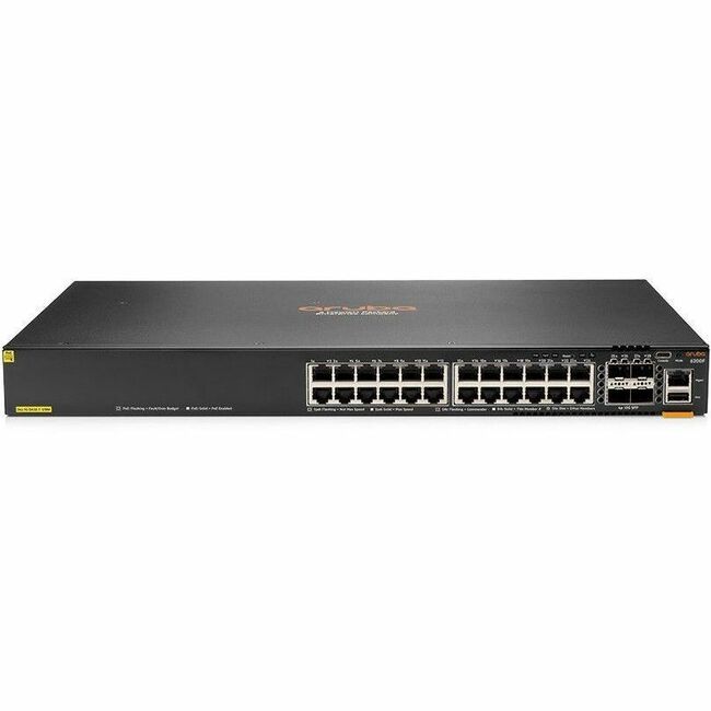 HPE CX 6200F 24G Class 4 PoE 4SFP+ 370W Switch HPE CX 6200F 24G Class 4 PoE 4SFP+ 370W Switch - Image 1