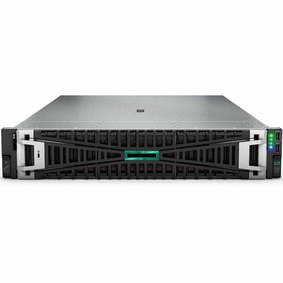 HPE ProLiant DL380 G11 2U Rack Server - 1 x Intel Xeon Gold 6530 2.10 GHz - 64 GB RAM - 1.92 TB SSD - (2 x 960GB) SSD Configuration - 12Gb/s SAS, Serial ATA/600, NVMe Controller HPE ProLiant DL380 G11 2U Rack Server - 1 x Intel Xeon Gold 6530 2.10 GHz - 64 GB RAM - 1.92 TB SSD - (2 x 960GB) SSD Configuration - 12Gb/s SAS, Serial ATA/600, NVMe Controller - Image 1