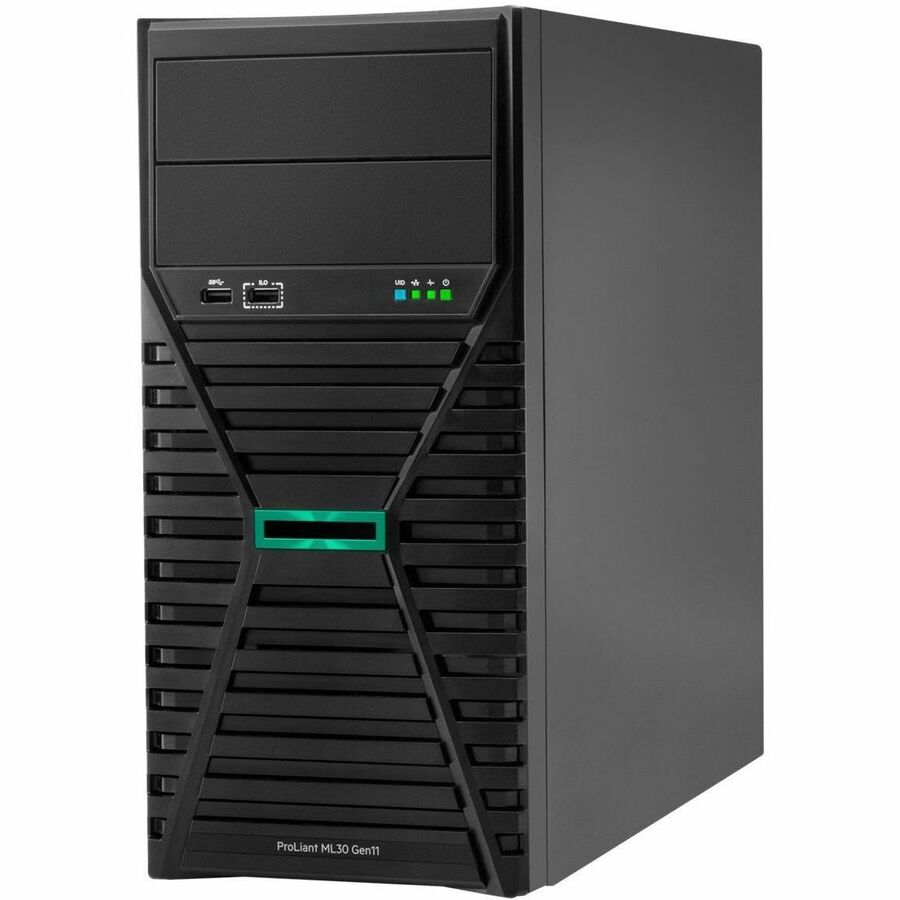 HPE ProLiant ML30 G11 4U Tower Server - 1 x Intel Xeon 6325P 3.50 GHz - 32 GB RAM - 4 TB HDD - (2 x 2TB) HDD Configuration - 12Gb/s SAS, NVMe, Serial ATA/600 Controller HPE ProLiant ML30 G11 4U Tower Server - 1 x Intel Xeon 6325P 3.50 GHz - 32 GB RAM - 4 TB HDD - (2 x 2TB) HDD Configuration - 12Gb/s SAS, NVMe, Serial ATA/600 Controller - Image 1