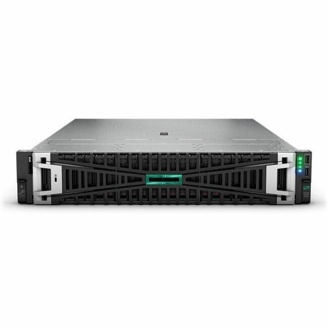 HPE ProLiant DL385 G11 2U Rack Server - 1 x AMD EPYC 9124 2.70 GHz - 64 GB RAM - 960 GB SSD - (2 x 480GB) SSD Configuration - 12Gb/s SAS, Serial ATA/600, NVMe Controller HPE ProLiant DL385 G11 2U Rack Server - 1 x AMD EPYC 9124 2.70 GHz - 64 GB RAM - 960 GB SSD - (2 x 480GB) SSD Configuration - 12Gb/s SAS, Serial ATA/600, NVMe Controller - Image 1