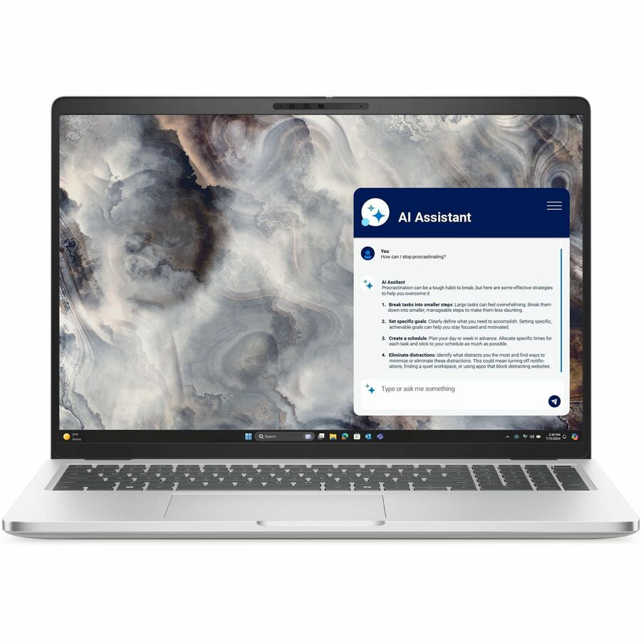 Dell Pro 16 Plus PB16250 16" Copilot+ PC Notebook - Full HD Plus - 60 Hz - Intel Core Ultra 7 268V - vPro Technology - 32 GB - 1 TB SSD - English (US) Keyboard - Silver Dell Pro 16 Plus PB16250 16" Copilot+ PC Notebook - Full HD Plus - 60 Hz - Intel Core Ultra 7 268V - vPro Technology - 32 GB - 1 TB SSD - English (US) Keyboard - Silver - Image 1