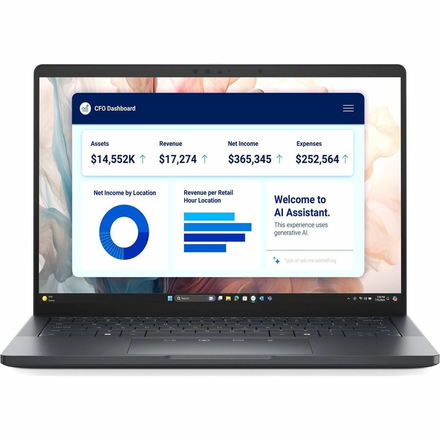 Dell Pro 13 Premium PA13250 13.3" Copilot+ PC Notebook - Full HD Plus - 60 Hz - Intel Core Ultra 7 266V - vPro Technology - 16 GB - 512 GB SSD - English (US) Keyboard - Magnetite Dell Pro 13 Premium PA13250 13.3" Copilot+ PC Notebook - Full HD Plus - 60 Hz - Intel Core Ultra 7 266V - vPro Technology - 16 GB - 512 GB SSD - English (US) Keyboard - Magnetite - Image 1