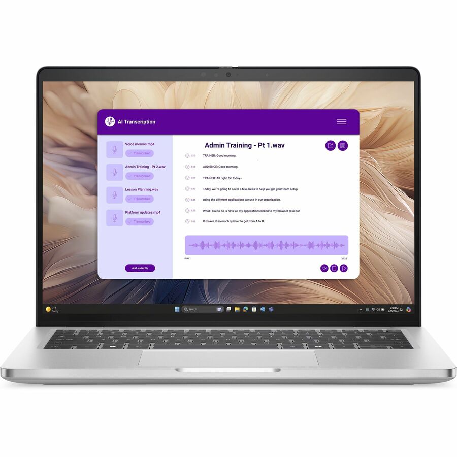 Dell Pro 14 Plus PB14250 14" Clamshell Copilot+ PC Notebook - Full HD Plus - 60 Hz - Intel Core Ultra 5 235U - vPro Technology - 16 GB - 256 GB SSD - English (US) Keyboard Dell Pro 14 Plus PB14250 14" Clamshell Copilot+ PC Notebook - Full HD Plus - 60 Hz - Intel Core Ultra 5 235U - vPro Technology - 16 GB - 256 GB SSD - English (US) Keyboard - Image 1