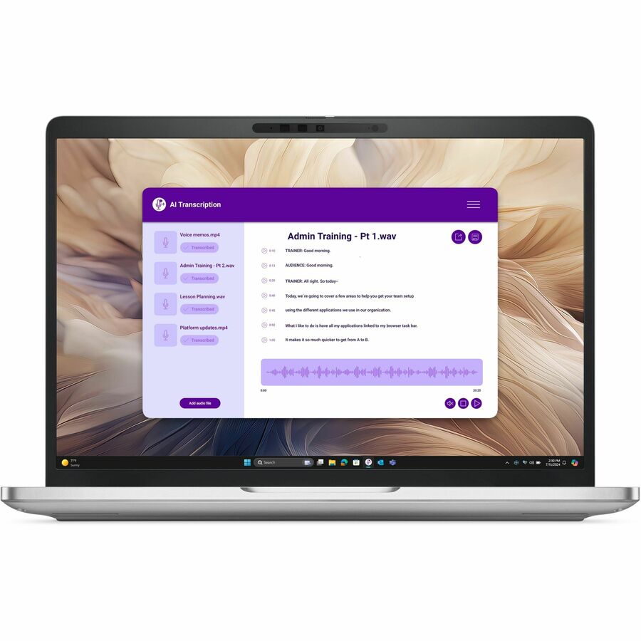 Dell Pro 13 Plus PB13250 13.3" Copilot+ PC Notebook - Full HD Plus - 60 Hz - Intel Core Ultra 5 235U - vPro Technology - 16 GB - 512 GB SSD - English (US) Keyboard - Silver Dell Pro 13 Plus PB13250 13.3" Copilot+ PC Notebook - Full HD Plus - 60 Hz - Intel Core Ultra 5 235U - vPro Technology - 16 GB - 512 GB SSD - English (US) Keyboard - Silver - Image 1